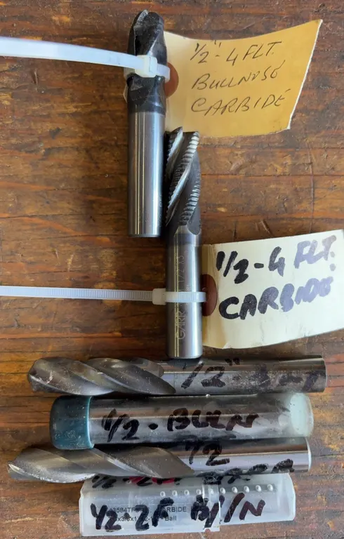 Assorted Carbide End Mills & Roughing End Mills Lot