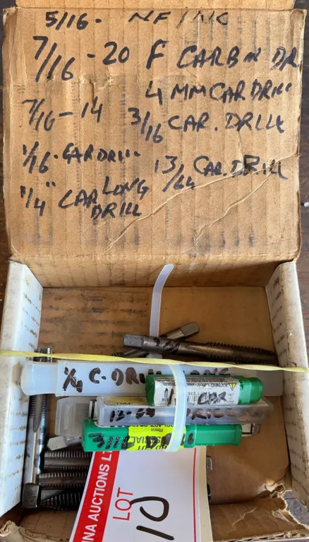 Machinist Tap Lot | Mixed HSS Hand & Machine Taps, Various Sizes