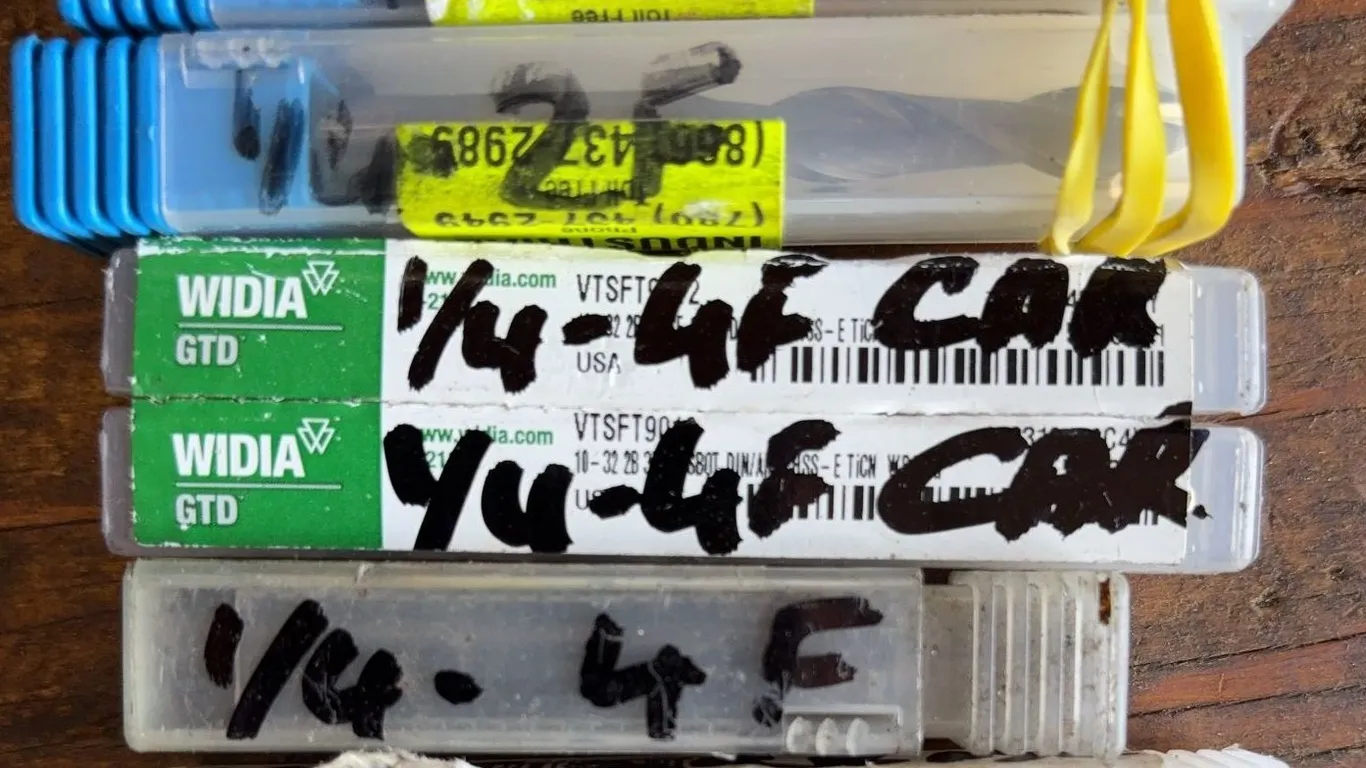 Carbide End Mill Lot | WIDIA GTD & Assorted 1/4" to 3/8" Cutters