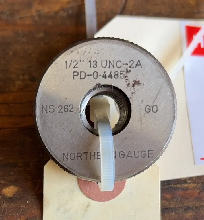North Gauge 1/2"-13 UNC-2A Thread Ring Gage | Precision Inspection Tool