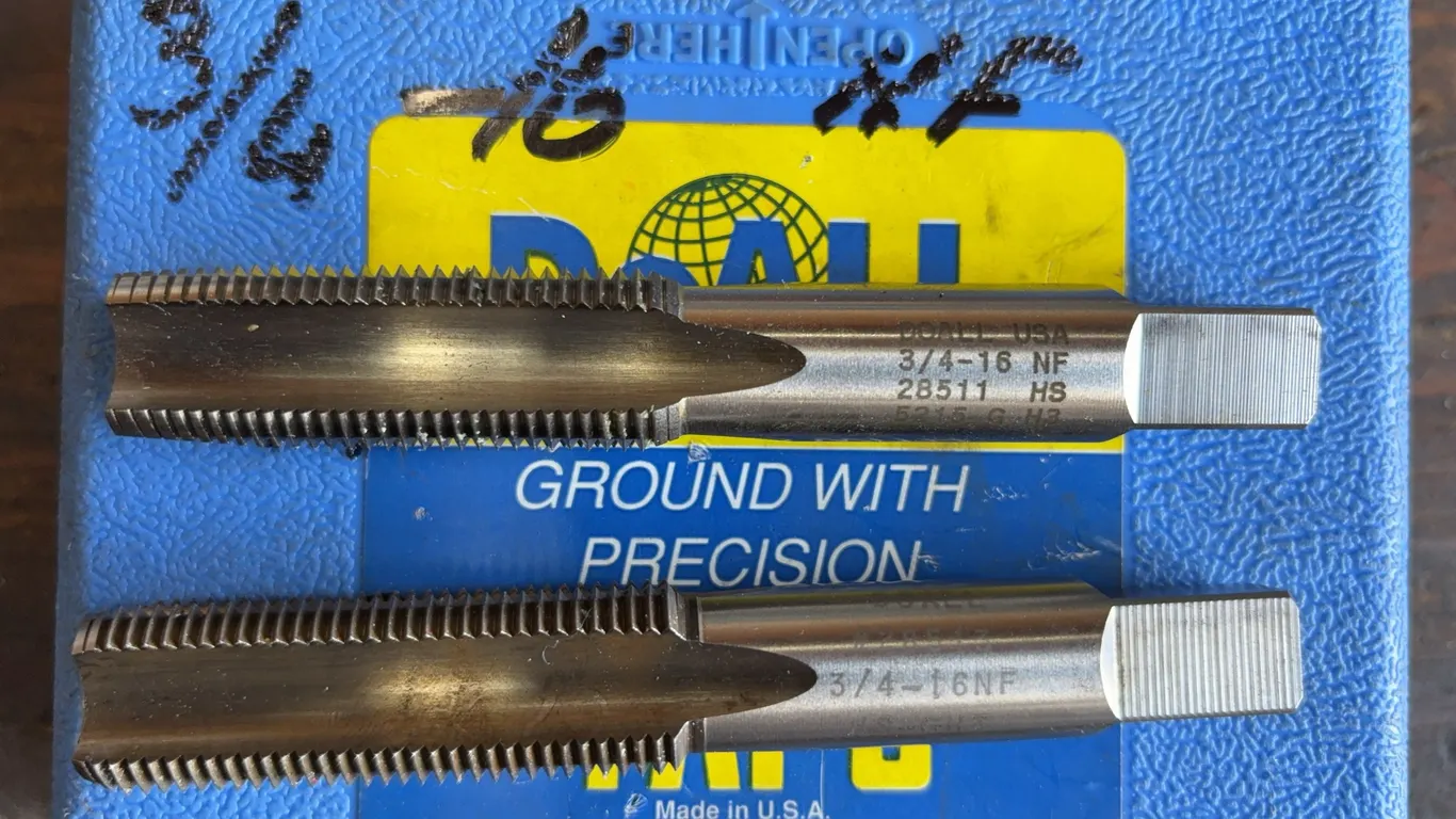 DoAll 3/4"-16 NF Hand Tap Pair