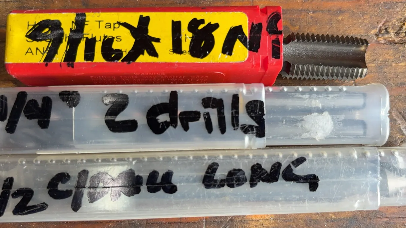 Assorted Machine Taps – 9/16"-18 NF, 1/4"-28 & 1/2"-13 UNC