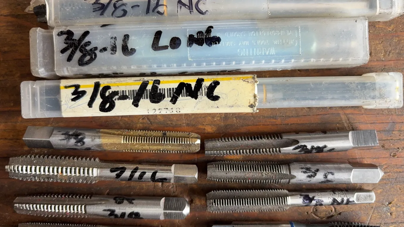 Lot of Assorted Machine Taps & Threading Tools