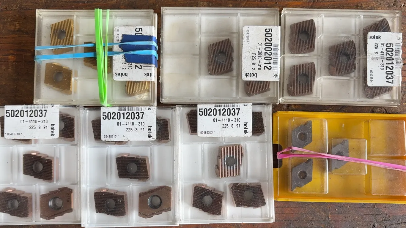 Botek Carbide Inserts Lot 502012037 & 502002012 Deep Hole Drill Tooling