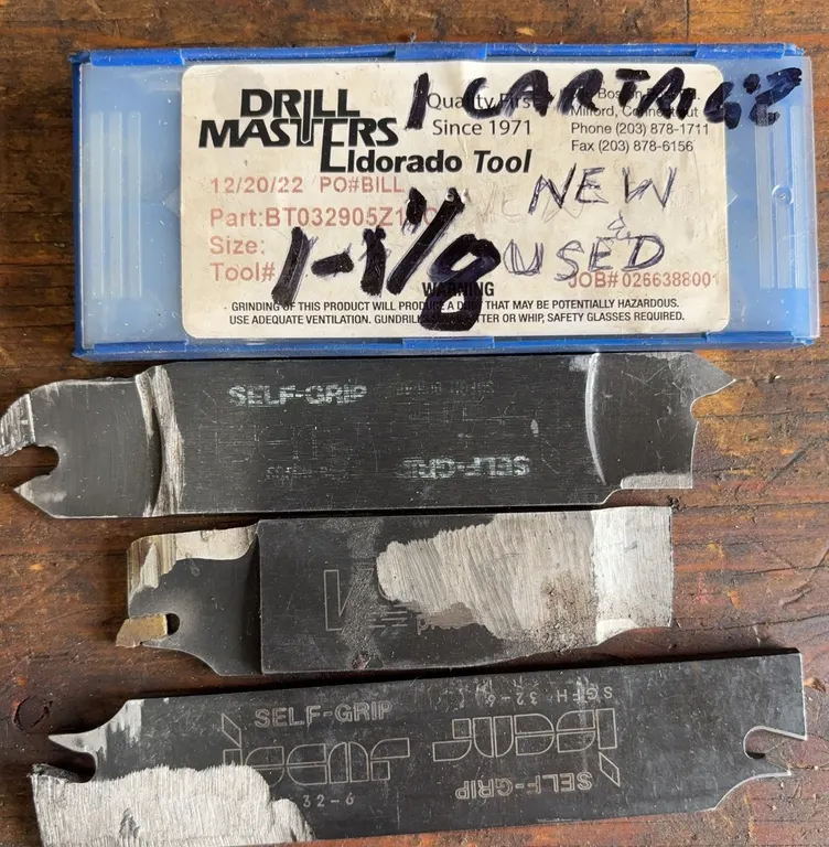ISCAR Self-Grip Cut-Off & Grooving Blade Holder Lot Machinist Tooling