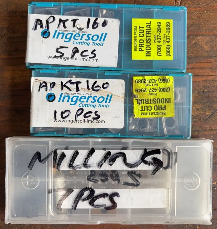 Ingersoll & Valenite Carbide Insert Lot APKT160 & Milling Inserts