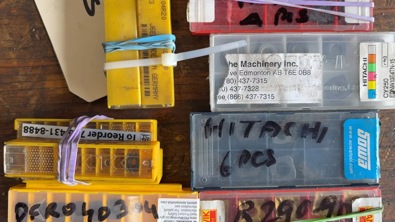 Mixed Indexable Carbide Inserts Lot for CNC Lathe & Turning Centers