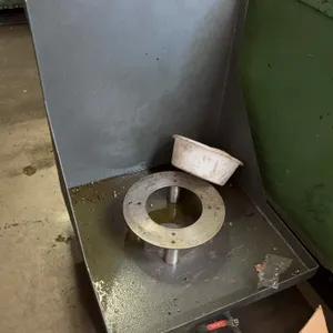 Rolling Machine Coolant Chip Tray with Drain Valve and Work Support Stand on Casters