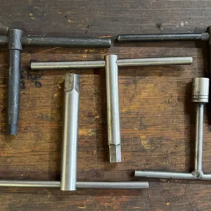 Assorted Lathe Chuck Keys, T-Handle Wrenches & Machine Tool Accessories Lot
