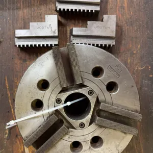 Kitagawa B-08 8" 3-Jaw Power Lathe Chuck with Hard Jaws, 1.8" Bore