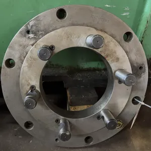Bison 15-3/4" Lathe Back Plate with 7.600" Bore – Made in Poland