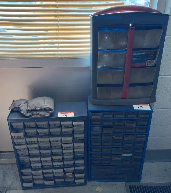 Parts Organizer Bin Lot