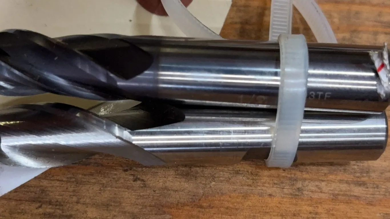Lot of (2) 1/2" Solid Carbide End Mills