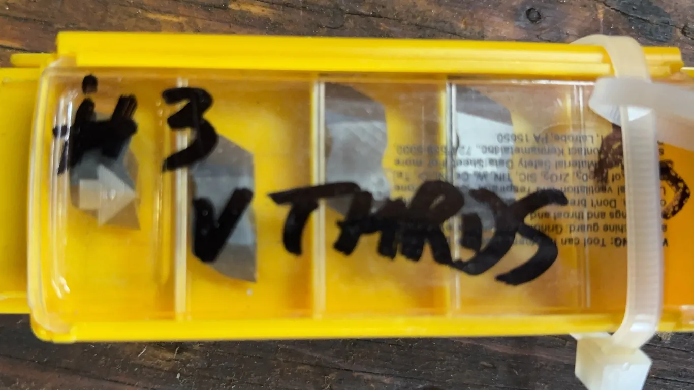 V-Thread Carbide Threading Inserts