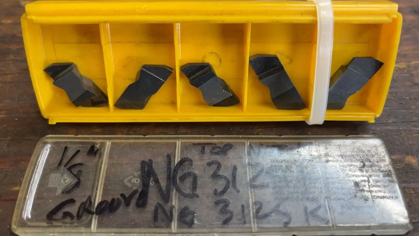 Top Notch NG3125R Carbide Grooving Inserts - Lot of 5