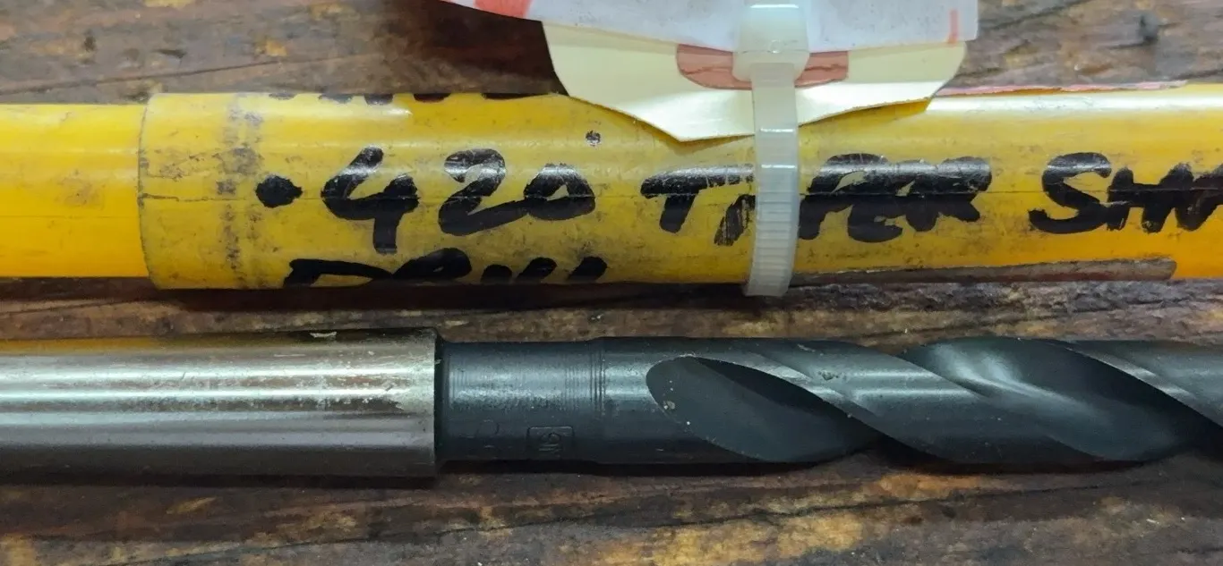 .420" Taper Shank HSS Twist Drill Bit with Morse Taper Shank