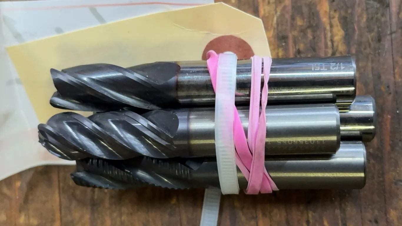 HSS & Carbide End Mills, Assorted Sizes