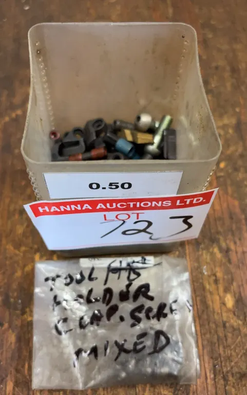 Miscellaneous Tool Holder Clamps, Screws & Hardware Assortment Lot