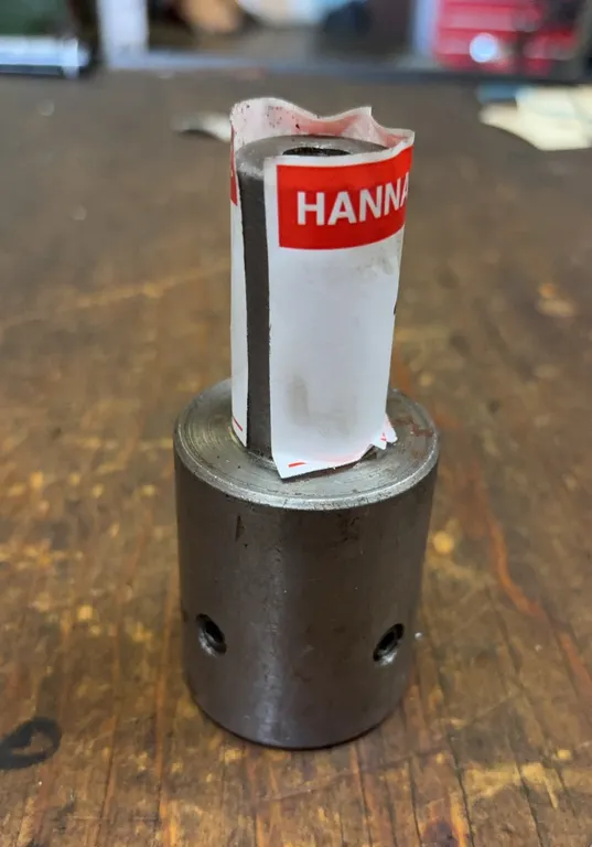 Precision Steel Spindle Adapter / Tool Holder Bushing with Hex Drive