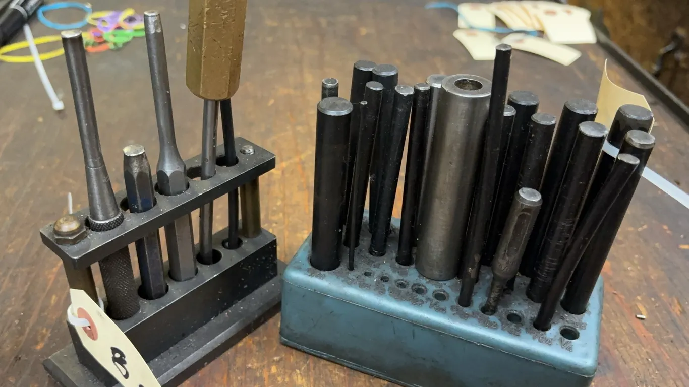 Machinist Punch & Drift Set Lot w/ Storage Blocks - Industrial Shop Tooling