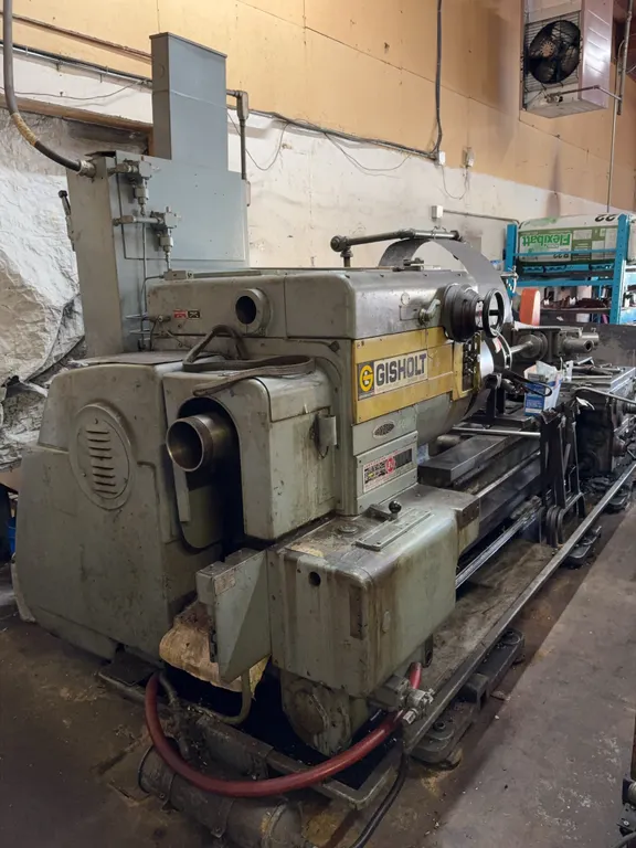Gisholt Turret Lathe 20"-4 Jaw Chuck (Setup for Deep Hole Drilling)