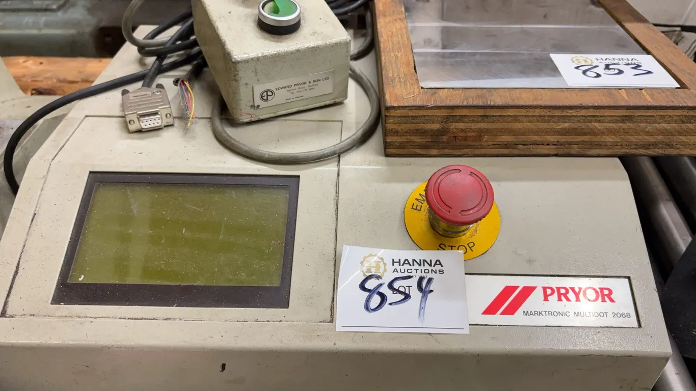 Pryor Marktronic Multidot 2068 Dot Peen Marking Machine with Controller & Cross Slide Table
