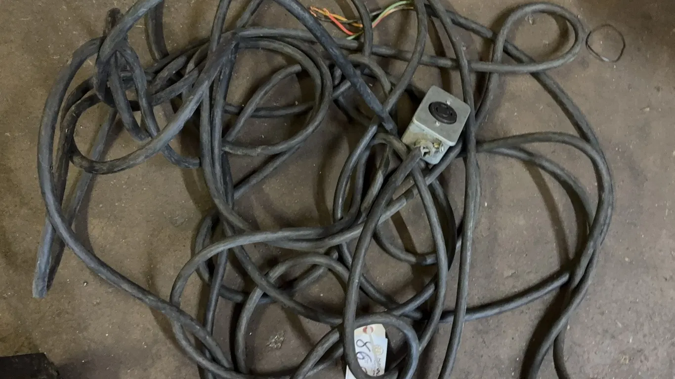 Twist-Lock Electrical Extension Cable with Female Receptacle End