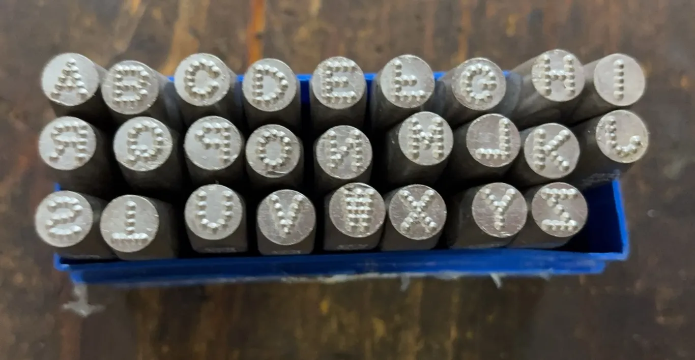 Steel Letter Stamp Set