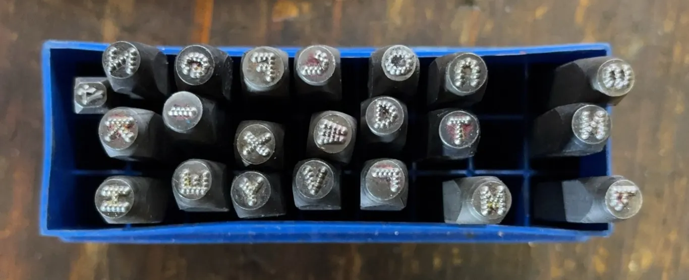 Steel Letter Stamp Set