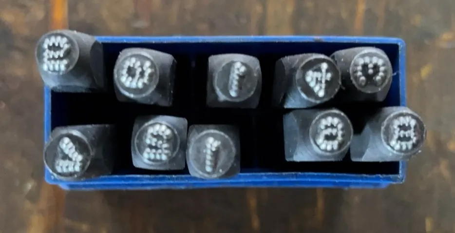 Steel Number Punch Set