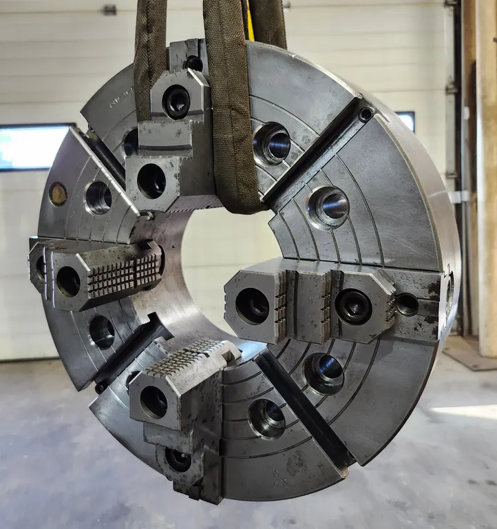 Bison 20" 4 Jaw Independent Extra Large Thru Hole Oil Country Chuck A2-15 Mount 7-859-2043