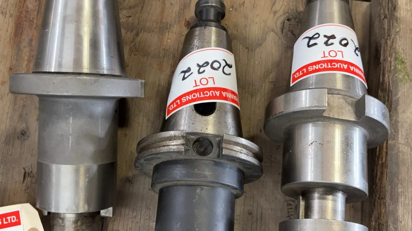 CAT50 Taper Tooling Lot with Arbor and End Mill Holders