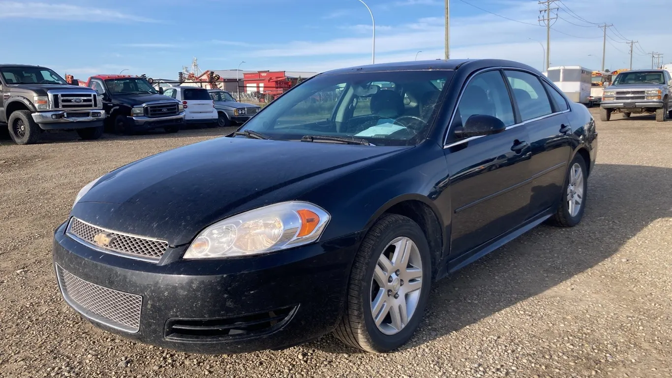 2012 Chevrolet Impala LT Black Car VIN: 2G1WB5E36C1293344