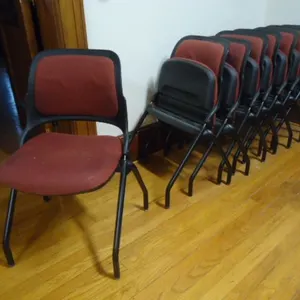 (8) Red Folding Chairs