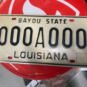 bayou State license plate