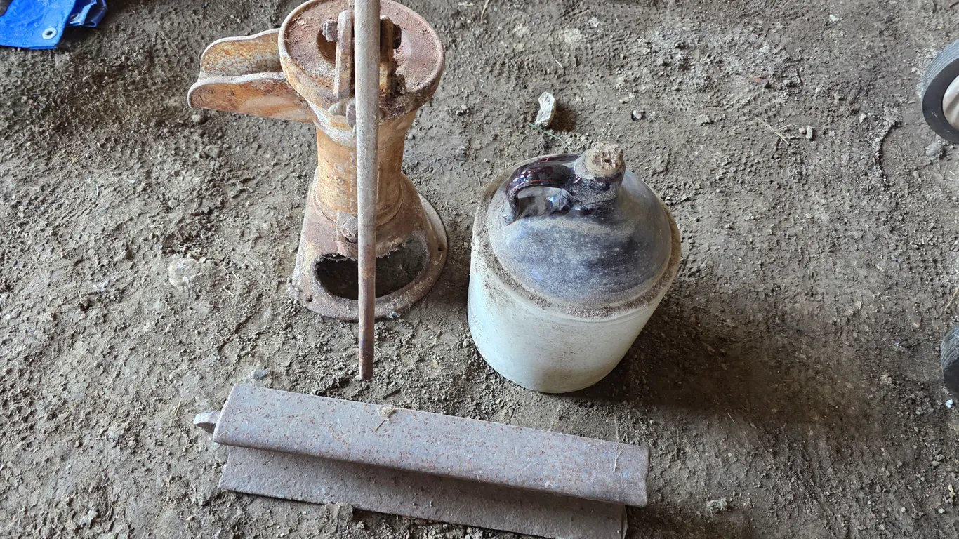 Anvil, Hand Pump, Jug