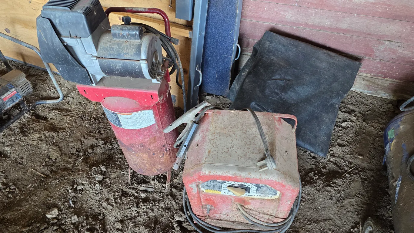 Air Compressor, Welder, Untested