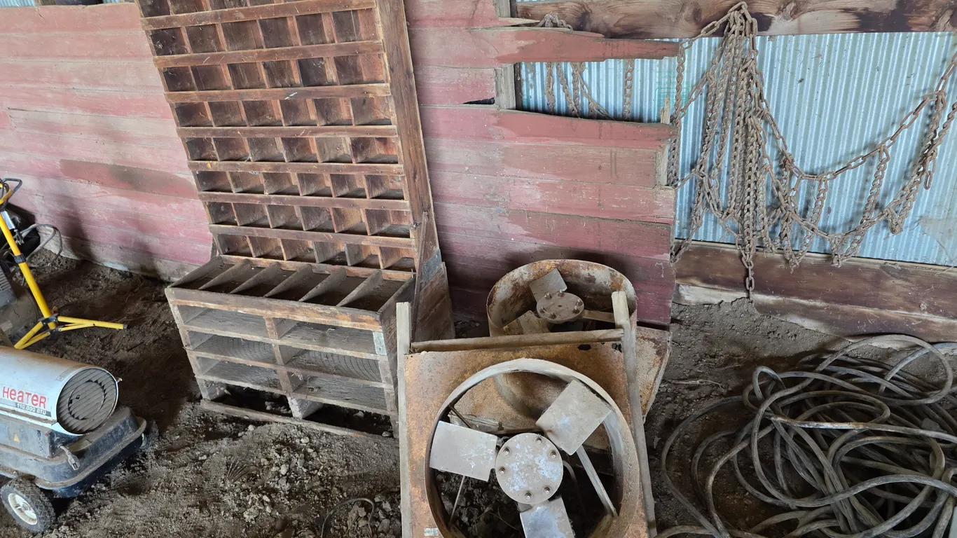 (2) Fans, and Wooden Shelf, Buying All for One Money
