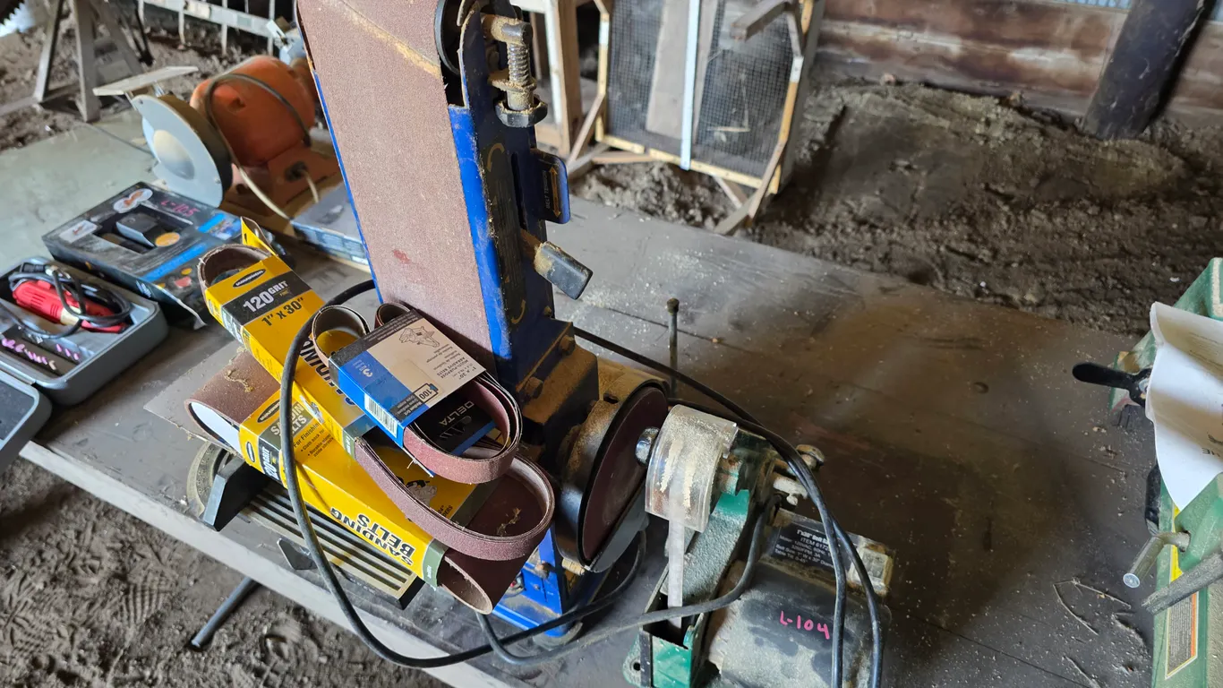 1” x 30” Belt Sander and Belt and Disc Sander, Untested