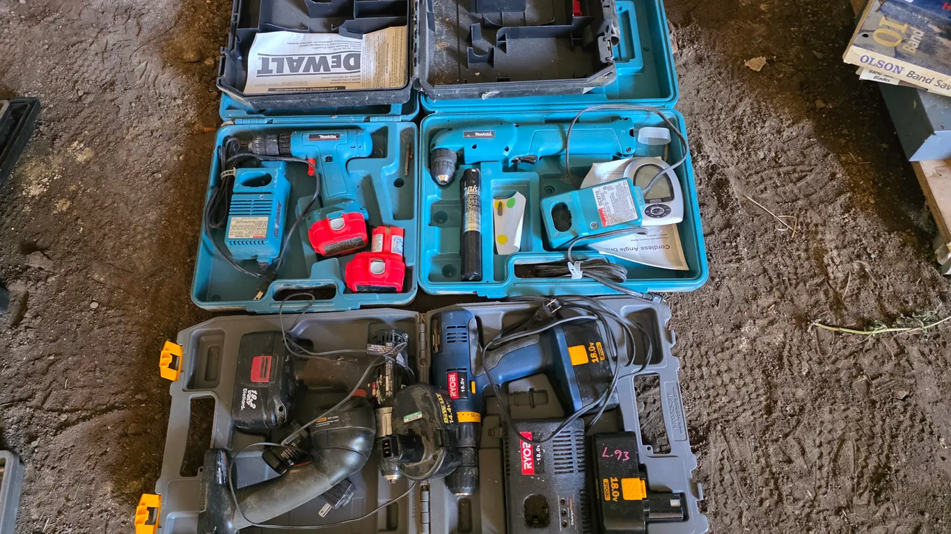 Assortment of Battery Operated Power Tools, Untested