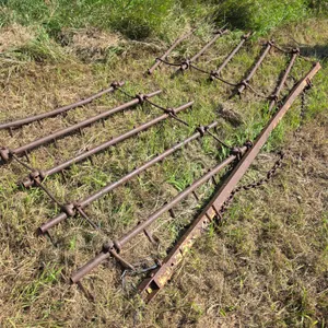 (2) 4’ – 5 Bar Spike Tooth Drags with Evener, Buying All for One Money