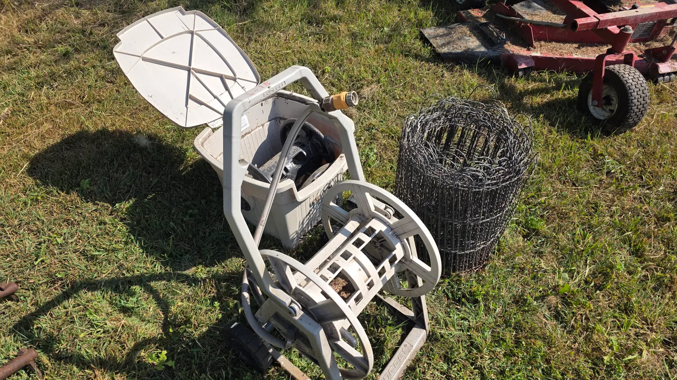 Hose Reels and Garden Fence