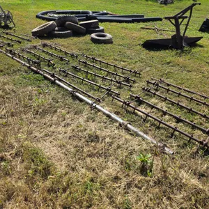 (4) 52” – 5 Bar Spike Tooth Drags with Evener, Buying All for One Money