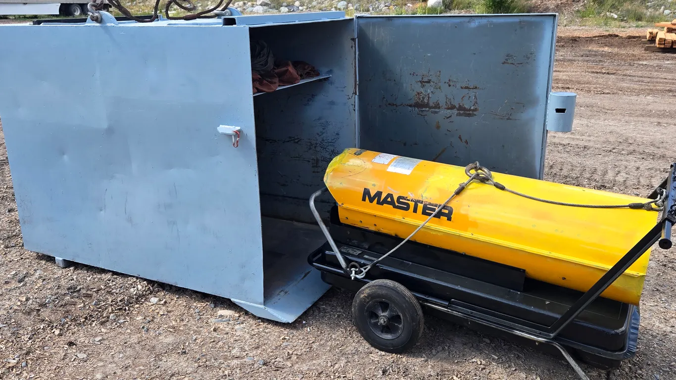 Master Diesel Heater w/Steel Transport Box-See Details