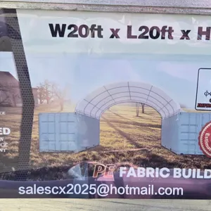 Hasnbase Dome Storage Container Shelter 20' X 20'  C2020-300gsm PE~New!