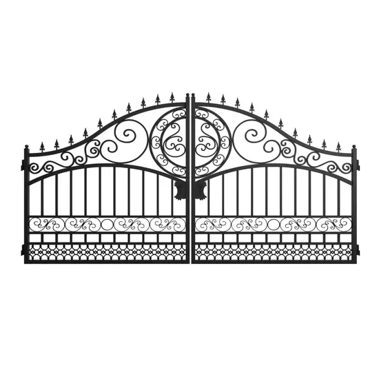 GREATBEAR 14' Dual Swing Iron Gate Plain FG-GT-P14~New!