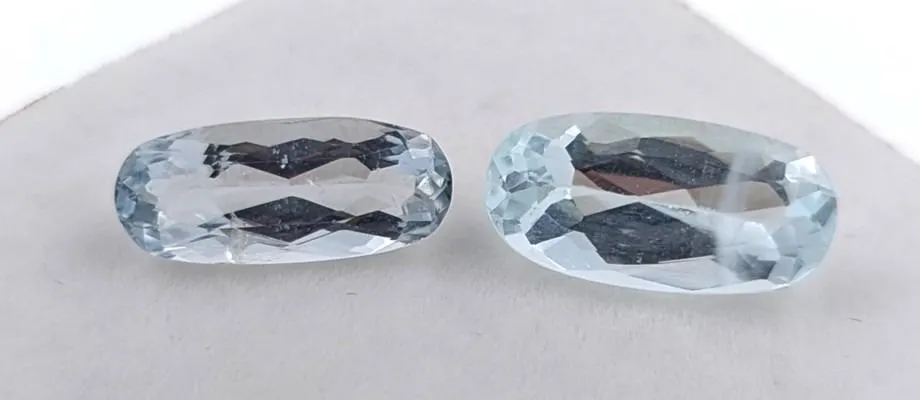 6.65 CT CERTIFIED AQUAMARINE GEMSTONE PAIR ($6,150 APPRAISAL)
