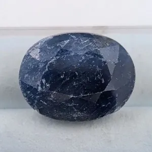 14.57 CT CERTIFIED MIDNIGHT BLUE SAPPHIRE GEMSTONE ($5,050 APPRAISAL)