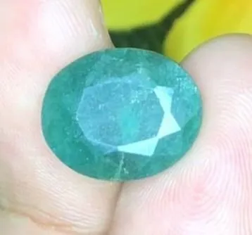 6.55 CT CERTIFIED BRAZILIAN EMERALD GEMSTONE ($5,000 APPRAISAL)