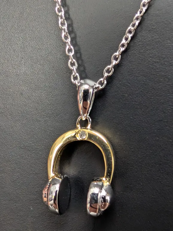 SILVER (2.98G) NATURAL DIAMOND (0.01CT) NECKLACE 15"